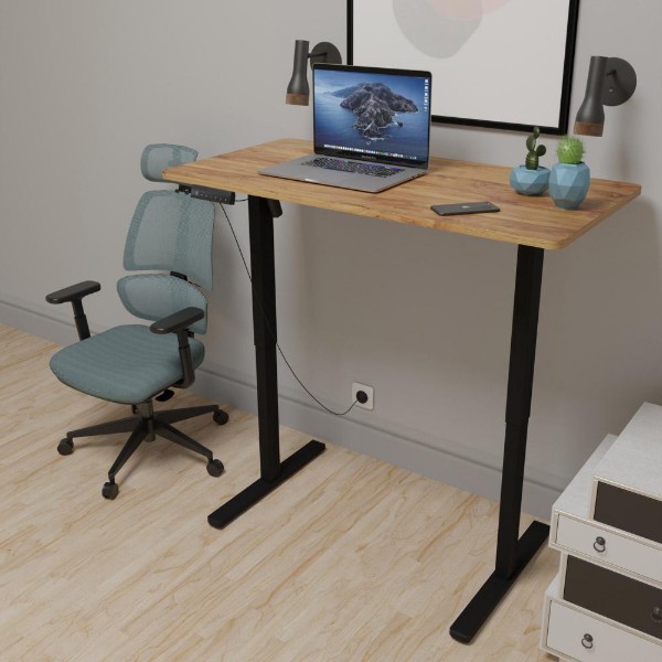 Фото - Стол с электрорегулировкой высоты Mealux PowerDesk Lite Mahogany (EVO-201 Lite Mahogany/B)
